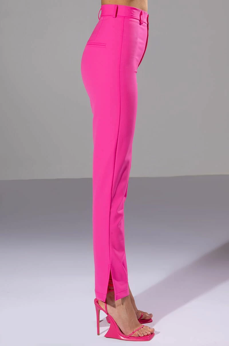 HANSEL HIGH RISE PANTS WITH SLITS 6 HANSEL HIGH RISE PANTS WITH SLITS - Image 6
