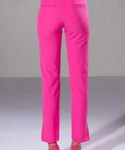HANSEL HIGH RISE PANTS WITH SLITS 14 HANSEL HIGH RISE PANTS WITH SLITS -FINESSE-shop hansel high rise pants with slits pink 7 7