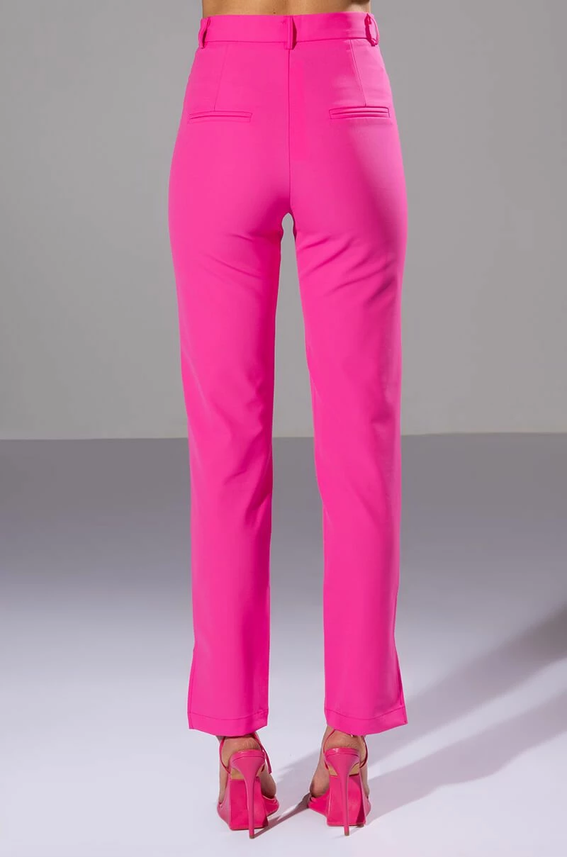 HANSEL HIGH RISE PANTS WITH SLITS 7 HANSEL HIGH RISE PANTS WITH SLITS - Image 7