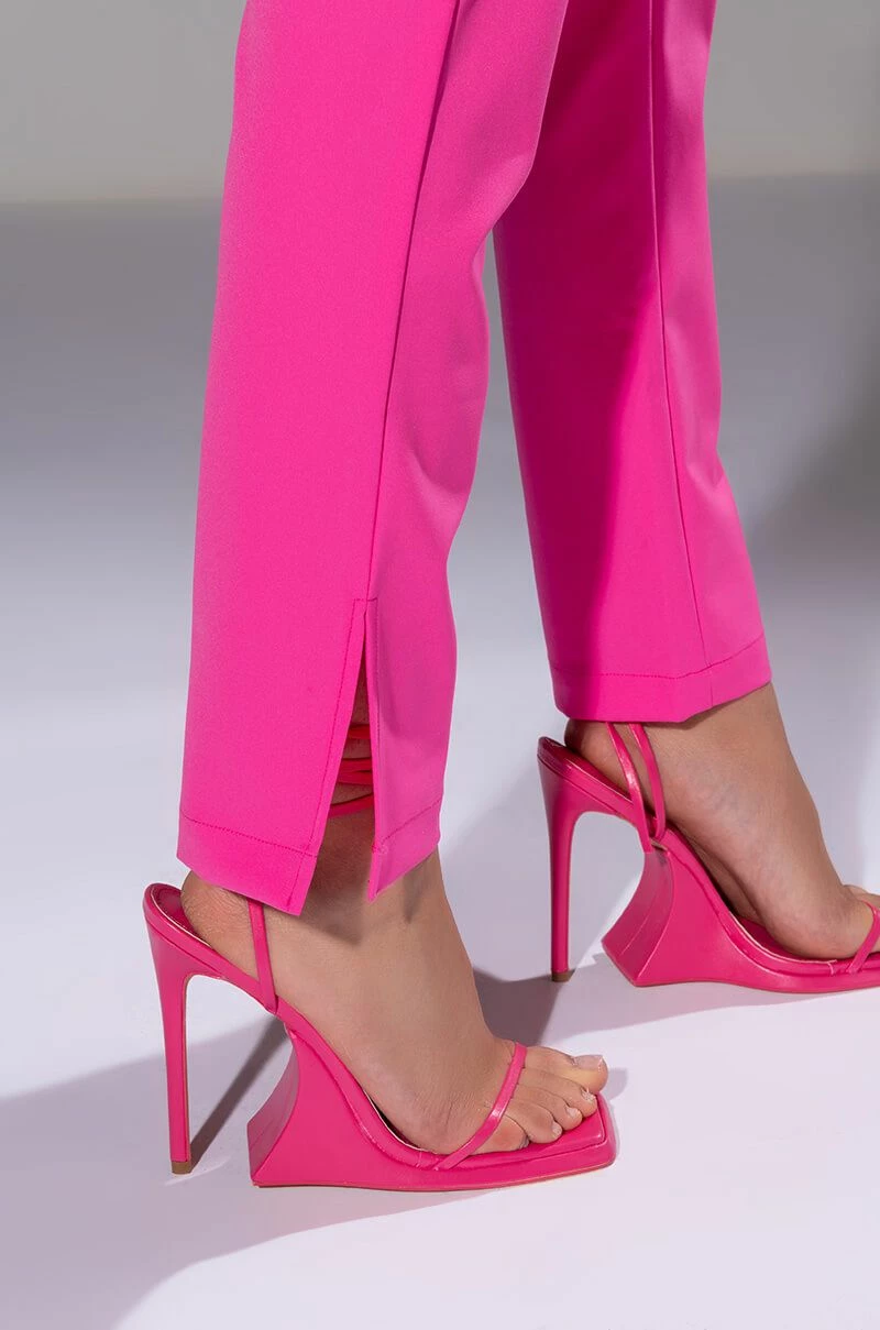 HANSEL HIGH RISE PANTS WITH SLITS 8 HANSEL HIGH RISE PANTS WITH SLITS - Image 8