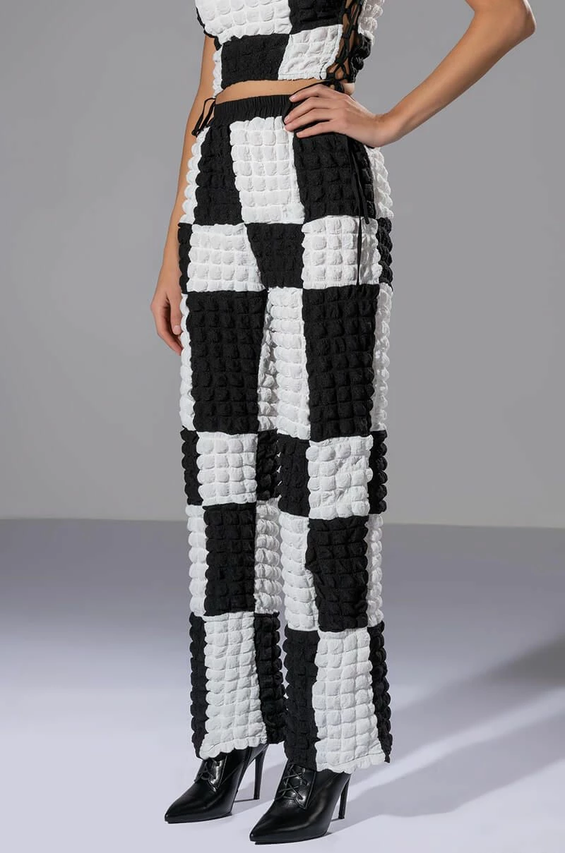 HAPPY SOUL WIDE LEG TEXTURED PANT 2 HAPPY SOUL WIDE LEG TEXTURED PANT - Image 2