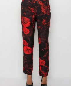 HARD TO HANDLE FLORAL TROUSERS -FINESSE-shop hard to handle floral trousers red 3 3