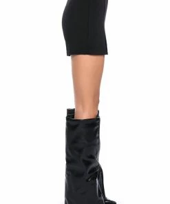HE SAID SHE SAID SLIT DETAIL MINI SKORT 13 HE SAID SHE SAID SLIT DETAIL MINI SKORT -FINESSE-shop he said she said slit detail mini skort black 6 6 c1
