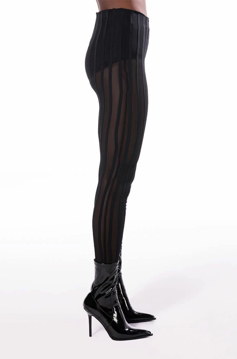 HEAR ME SAY MESH STRIPED LEGGING 3 HEAR ME SAY MESH STRIPED LEGGING - Image 3
