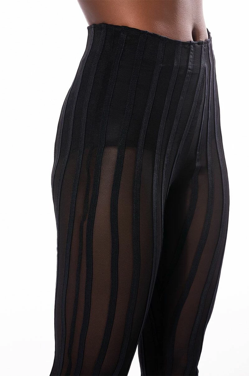HEAR ME SAY MESH STRIPED LEGGING 5 HEAR ME SAY MESH STRIPED LEGGING - Image 5