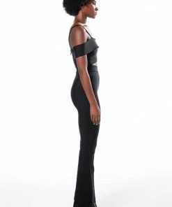 HEY THERE BANDAGE JUMPSUIT WITH CUT OUT -FINESSE-shop hey there bandage jumpsuit with cut out black 3 3