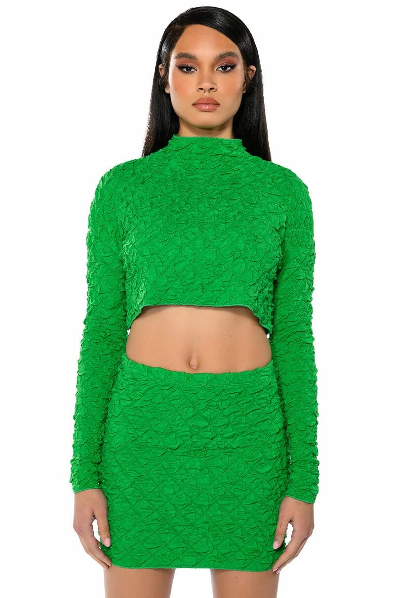 HIGHLIGHT OF YOUR DAY TEXTURED MINI SKIRT 3 HIGHLIGHT OF YOUR DAY TEXTURED MINI SKIRT - Image 3