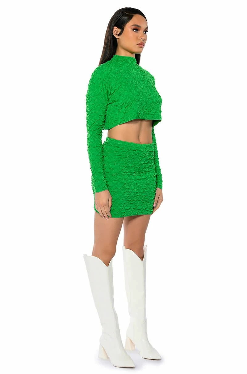 HIGHLIGHT OF YOUR DAY TEXTURED MINI SKIRT 5 HIGHLIGHT OF YOUR DAY TEXTURED MINI SKIRT - Image 5