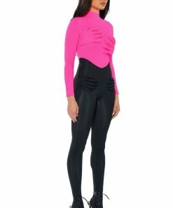 HOLD ON LONG SLEEVE JUMPSUIT -FINESSE-shop hold on long sleeve jumpsuit black 4 4 c1