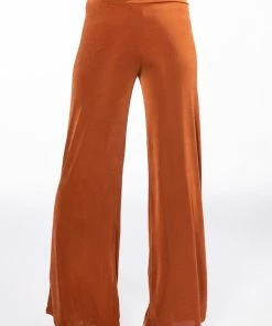 HOLD UP SLINKY PALAZZO PANT 10 HOLD UP SLINKY PALAZZO PANT -FINESSE-shop hold up slinky palazzo pant rust 5 5