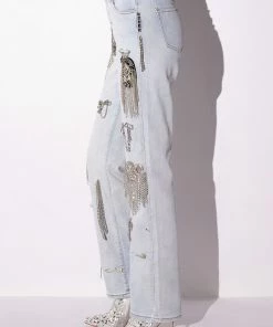 HOUDINI EMBELLISHED WIDE LEG JEAN -FINESSE-shop houdini embellished wide leg jean light blue 11 11