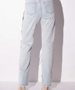 HOUDINI EMBELLISHED WIDE LEG JEAN -FINESSE-shop houdini embellished wide leg jean light blue 13 13