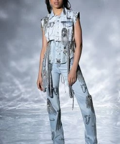 HOUDINI EMBELLISHED WIDE LEG JEAN -FINESSE-shop houdini embellished wide leg jean light blue 2 2 c1