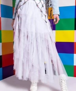 I AM ME CLYDE RAINBOW RHINESTONE CORD DENIM BELT