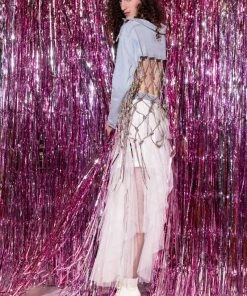 I AM ME CLYDE RAINBOW RHINESTONE CORD DENIM BELT -FINESSE-shop i am me clyde rainbow rhinestone cord denim belt medium blue denim 7 7