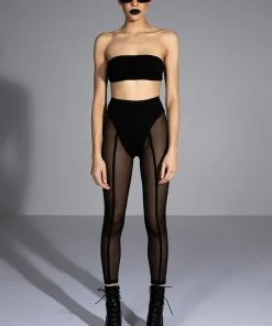 I AM THE VIEW SHEER LEGGING 17 I AM THE VIEW SHEER LEGGING -FINESSE-shop i am the view sheer legging black 7 7 c1 c1
