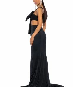 I PUT A SPELL ON YOU FITTED MAXI SKIRT -FINESSE-shop i put a spell on you fitted maxi skirt black 5 5