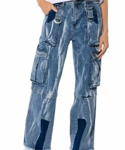 IN MY THOUGHTS ULTRA BAGGY CARGO JEANS