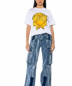 IN MY THOUGHTS ULTRA BAGGY CARGO JEANS -FINESSE-shop in my thoughts ultra baggy cargo jeans medium blue denim 3 3 c1