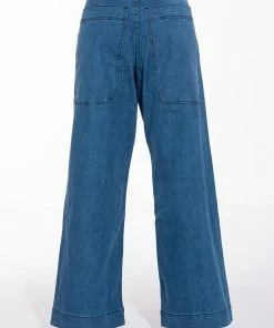 IN THE MOMENT HIGH RISE ULTRA WIDE JEANS -FINESSE-shop in the moment high rise ultra wide jeans medium blue denim 7 7 c1