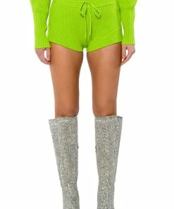 IRREPLACEABLE KNIT SHORT -FINESSE-shop irreplaceable knit short lime 4 4