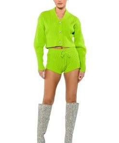 IRREPLACEABLE KNIT SHORT -FINESSE-shop irreplaceable knit short lime 6 6