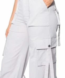 IT IS BACK CARGO PANTS -FINESSE-shop it is back cargo pants light grey 9 9