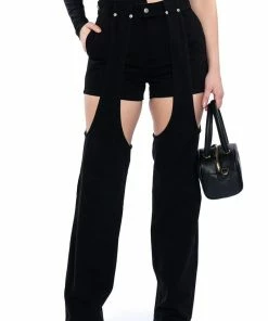 ITS A VIBE DENIM SHORT AND CHAPS JEAN