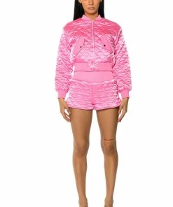 ITS GIVING QUILTED SPRING SHORTS IN PINK -FINESSE-shop its giving quilted spring shorts in pink pink 4 4