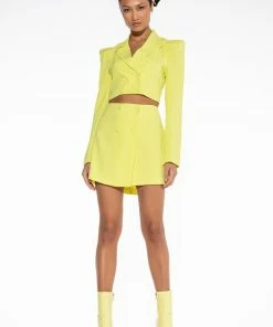 IT'S THE LOOK FOR ME MINI SKIRT -FINESSE-shop its the look for me mini skirt lime 3 3