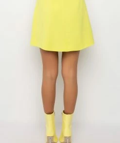 IT'S THE LOOK FOR ME MINI SKIRT -FINESSE-shop its the look for me mini skirt lime 6 6