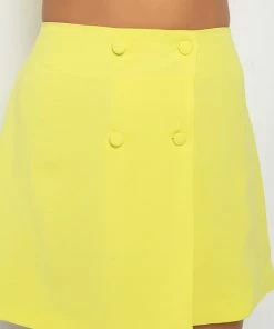 IT'S THE LOOK FOR ME MINI SKIRT -FINESSE-shop its the look for me mini skirt lime 7 7