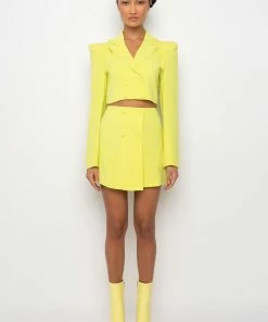 IT'S THE LOOK FOR ME MINI SKIRT -FINESSE-shop its the look for me mini skirt lime 8 8