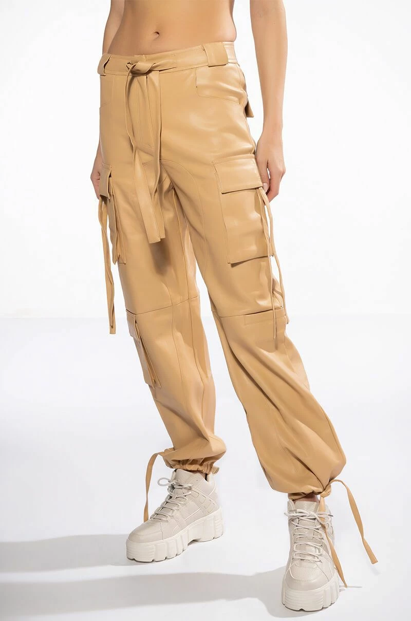 JAZZ FAUX LEATHER JOGGER 2 JAZZ FAUX LEATHER JOGGER - Image 2