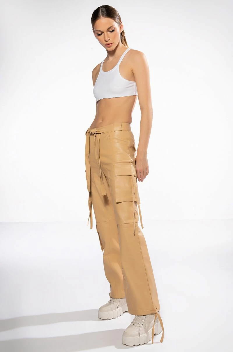 JAZZ FAUX LEATHER JOGGER 3 JAZZ FAUX LEATHER JOGGER - Image 3