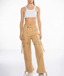 JAZZ FAUX LEATHER JOGGER 17 JAZZ FAUX LEATHER JOGGER -FINESSE-shop jazz faux leather jogger beige 9 9 c1 c1 c1 c1 c1