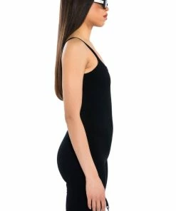 JENNA CLASSIC SCOOP BACK ROMPER -FINESSE-shop jenna classic scoop back romper black 5 5