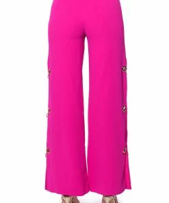 JENNY GROMMET TROUSERS -FINESSE-shop jenny grommet trousers pink 8 8