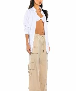 JOURNEE WIDE LEG CARGO PANT -FINESSE-shop journee wide leg cargo pant beige 4 4