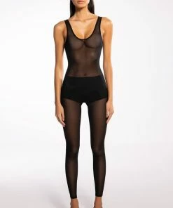 JUMP ON IT SLEEVELESS MESH JUMPSUIT -FINESSE-shop jump on it sleeveless mesh jumpsuit black 4 4 c1
