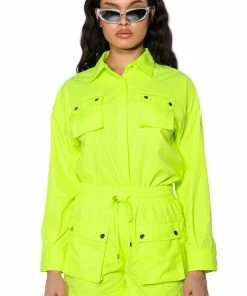 KAI PULL ON SHORTS -FINESSE-shop kai pull on shorts neon yellow 3 3