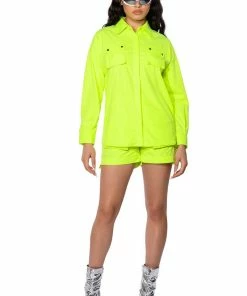 KAI PULL ON SHORTS -FINESSE-shop kai pull on shorts neon yellow 6 6