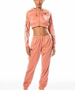 KAPPA SIDE TRIM JOGGER -FINESSE-shop kappa side trim jogger pink multi 8 8