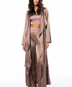 KEEP IT REAL STRAIGHT LEG TROUSERS -FINESSE-shop keep it real straight leg trousers light brown 3 3