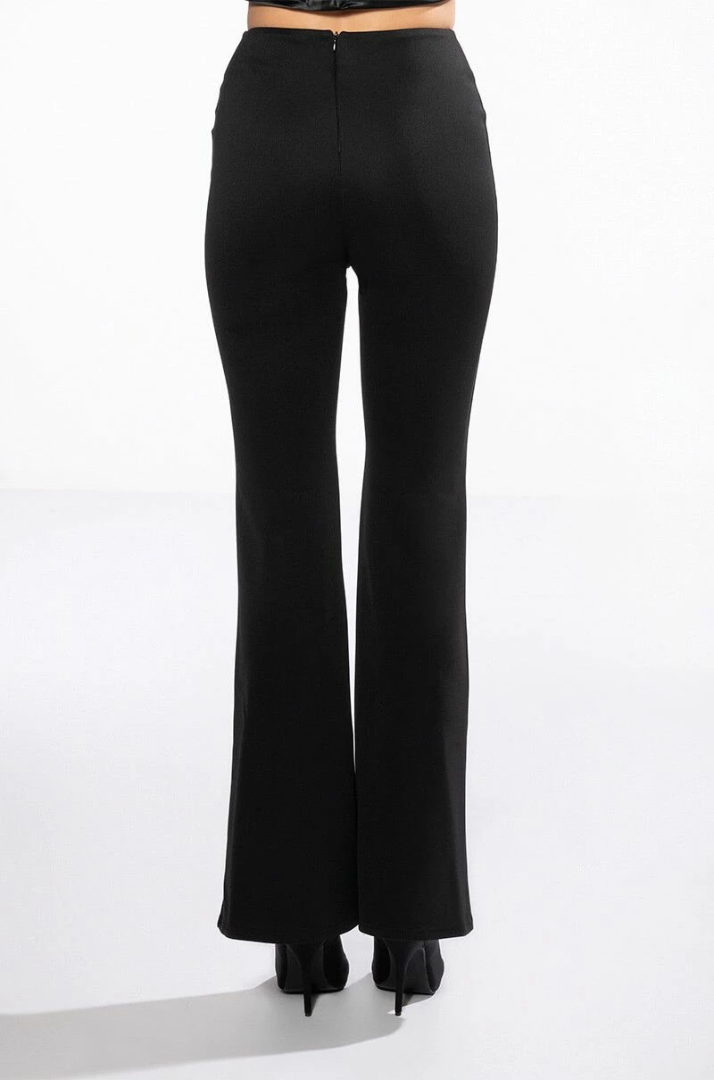 KNOW IT ALL CURVED WAIST FLARE PANTS 6 KNOW IT ALL CURVED WAIST FLARE PANTS - Image 6