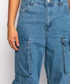 LA ISLA CARGO JEANS -FINESSE-shop la isla cargo jeans medium blue denim 6 6
