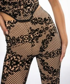 LACE LUXE LEGGING -FINESSE-shop lace luxe legging beige multi 6 6