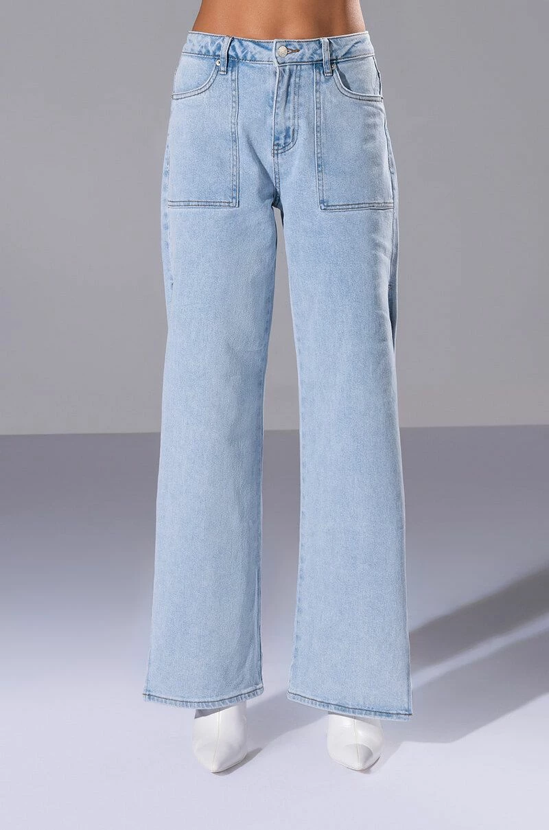 LASTING LOVER HIGH RISE SIDE SLIT JEANS 5 LASTING LOVER HIGH RISE SIDE SLIT JEANS - Image 5