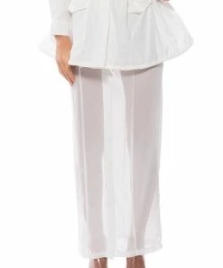 Alternative view of LAYERED SHIRT MAXI SKIRT