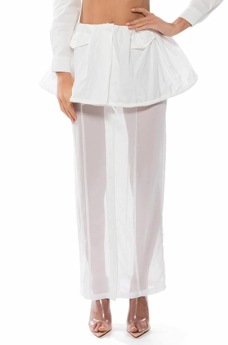 LAYERED SHIRT MAXI SKIRT 2 LAYERED SHIRT MAXI SKIRT - Image 2